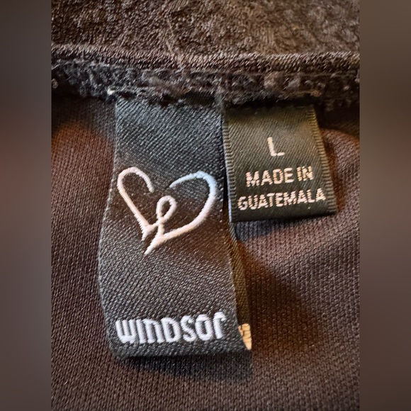 Windsor black sparkle open mid evening gown party prom homecoming EauC Large - Picture 7 of 7